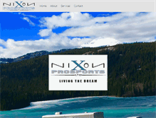 Tablet Screenshot of nixonprosports.com
